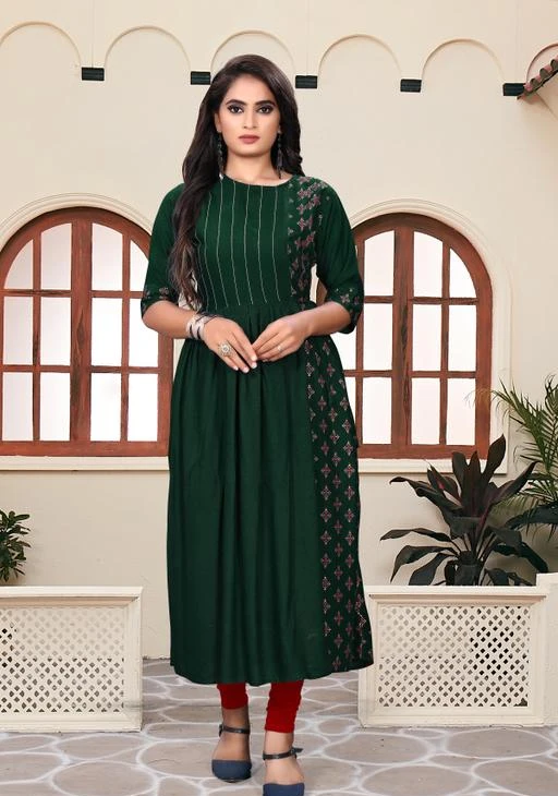 Checkout this latest Kurtis
Product Name: *Abhisarika Ensemble Kurtis*
Fabric: Rayon
Sleeve Length: Three-Quarter Sleeves
Pattern: Solid
Combo of: Single
Sizes:
S, M (Bust Size: 38 in) 
L (Bust Size: 40 in) 
Country of Origin: India
Easy Returns Available In Case Of Any Issue


SKU: Kurtis_013
Supplier Name: VEE FAB

Code: 473-31266661-9981

Catalog Name: Trendy Superior Kurtis
CatalogID_7467405
M03-C03-SC1001