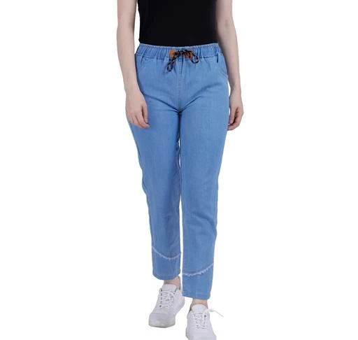 Checkout this latest Trousers & Pants
Product Name: *Trendy Women Denim Women Trousers *
Fabric: Denim
Pattern: Self-Design
Multipack: 1
Sizes: 
30 (Waist Size: 30 in, Length Size: 36 in) 
32 (Waist Size: 32 in, Length Size: 36 in) 
Country of Origin: India
Easy Returns Available In Case Of Any Issue


Catalog Rating: ★3.9 (438)

Catalog Name: Trendy Women Denim Women Trousers
CatalogID_7476402
C79-SC1032
Code: 962-31303958-996