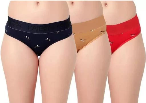  Women Cotton Printed Panty Briefs Hipster For Ladies Underwear  Combo