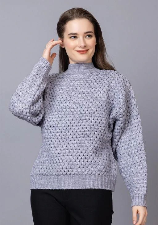 Wear lusso Womens Pullover Sweater Relaxed Fit for Winter Wear