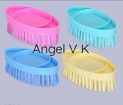 Checkout this latest Cleaning Brushes_1000
Product Name: *Fancy Cleaning Brushes*
Material: Plastic
Pack: Pack of 2
Product Length: 15 cm
Product Breadth: 8 cm
Product Height: 5 cm
Angel VK Brush-home cleaning tools superior quality hand cloth washing brush,can be use for cleaning cloth & other purpose also. made of high quality plastic & special Nylon bristles for quick cleaning. easy to hold & comfortable for use & light weight, long lasting.
Country of Origin: India
Easy Returns Available In Case Of Any Issue


SKU: Angel VK 103 Combo 
Supplier Name: VK enterprise(VK products)

Code: 99-31539130-201

Catalog Name: Attractive Cleaning Brushes
CatalogID_7535107
M08-C26-SC1591