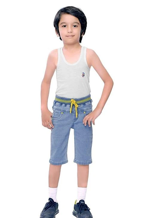 Checkout this latest Shorts & Capris
Product Name: *Strong Boy Denim Silky Capri Kids Casual Wear Slim Fit Stretchable Capri for  Boys Sky Blue *
Fabric: Denim
Pattern: Solid
Net Quantity (N): 1
denim Capri for kids Boys slim fit stretchable Capri for Boys
Package Included - 1 Capri Only
Sizes: 
0-1 Years, 1-2 Years, 2-3 Years, 3-4 Years, 4-5 Years, 5-6 Years, 6-7 Years, 7-8 Years, 8-9 Years, 9-10 Years, 10-11 Years, 11-12 Years, 12-13 Years, 13-14 Years
Country of Origin: India
Easy Returns Available In Case Of Any Issue


SKU: BoyCapri_Sky Blue
Supplier Name: MOMAI TRADERS

Code: 526-31664494-999

Catalog Name: Modern Funky Kids Boys Shorts
CatalogID_7571133
M10-C32-SC1175
