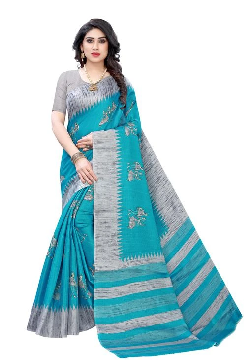 Checkout this latest Sarees
Product Name: *Fantastic Art Silk saree With Blouse Piece*
Saree Fabric: Art Silk
Blouse: Separate Blouse Piece
Blouse Fabric: Art Silk
Pattern: Printed
Blouse Pattern: Solid
Net Quantity (N): Single
Fabric:Art Silk, Blouse Fabric:Art silk,Type:Printed,Size: 6.0 MTR with attached blouse
Sizes: 
Free Size (Saree Length Size: 5.2 m, Blouse Length Size: 0.8 m) 
Country of Origin: India
Easy Returns Available In Case Of Any Issue


SKU: NAURTA BLUE_R
Supplier Name: NIRVAAN ENTERPRISES LLP

Code: 272-31688716-999

Catalog Name: Myra Drishya Sarees
CatalogID_7577587
M03-C02-SC1004