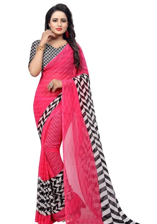 Checkout this latest Sarees
Product Name: *Women's Georgette saree With Blouse Piece*
Saree Fabric: Georgette
Blouse: Separate Blouse Piece
Blouse Fabric: Cotton Silk
Pattern: Printed
Blouse Pattern: Printed
Net Quantity (N): Single
Fabric:Georgette, Blouse Fabric:Georgette,Type:Designer,Size: 6.3 MTR with attached blouse
Sizes: 
Free Size (Saree Length Size: 5.5 m, Blouse Length Size: 0.8 m) 
Country of Origin: India
Easy Returns Available In Case Of Any Issue


SKU: PIKU PINK_N
Supplier Name: NIRVAAN ENTERPRISES LLP

Code: 272-31834192-999

Catalog Name: Aagam Petite Sarees
CatalogID_7615467
M03-C02-SC1004