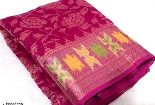 Checkout this latest Sarees
Product Name: *Charvi Drisya Sarees*
Saree Fabric: Cotton
Blouse: Separate Blouse Piece
Blouse Fabric: Cotton
Pattern: Woven Design
Net Quantity (N): Single
COTTON SAREES WITH ZARI BOARDER
Sizes: 
Free Size (Saree Length Size: 5.5 m, Blouse Length Size: 0.8 m) 
Country of Origin: India
Easy Returns Available In Case Of Any Issue


SKU: BRASO_3
Supplier Name: AARTI SELECTION

Code: 013-31866820-4011

Catalog Name: Aagyeyi Graceful Sarees
CatalogID_7624410
M03-C02-SC1004
