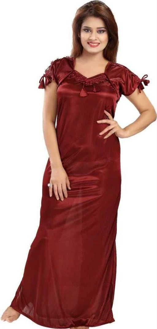Checkout this latest Nightdress
Product Name: *Comfy Women's Satin Solid Nightdress*
Fabric: Satin
Sleeves: Short Sleeves Are Included
Size: Up To 36 in To 38 in ( Free Size)
Length: Up To 50 in
Type: Stitched
Description: It Has 1 Piece of Women's Nightdress
Pattern: Solid
Easy Returns Available In Case Of Any Issue


Catalog Rating: ★3.7 (662)

Catalog Name: Trendy Women'S Satin Solid Nightdress Vol 1
CatalogID_439770
C76-SC1044
Code: 691-3196307-114