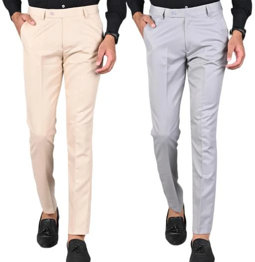ADM Mens Casual Slim Stylish Cotton Jeans Trousers Light Cream   Amazonin Clothing  Accessories