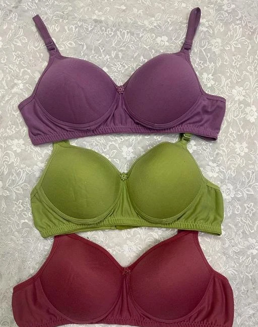  Indian Women And Regular Padded Bra Limited Edition Colourpack  Of 3