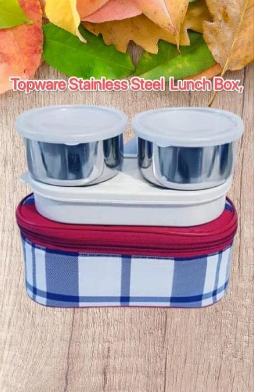 Topware Executive 3 container lunchbox set blue