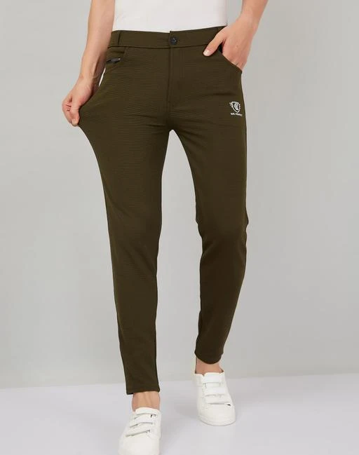 Grey Color Stretchable Lycra Pants For Men Pack Of 2 / Designer
