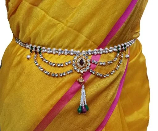  Valusha Pearl Beaded Multicolor Kamarbelt For Women / Diva Unique