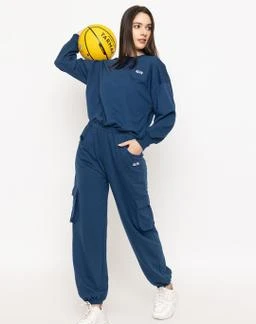 Buy kepa Women Casual Summer co ords Set Track Suit Crop Top Baggy Pant at