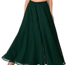 Flared Women Palazzo Green, Sarara Green