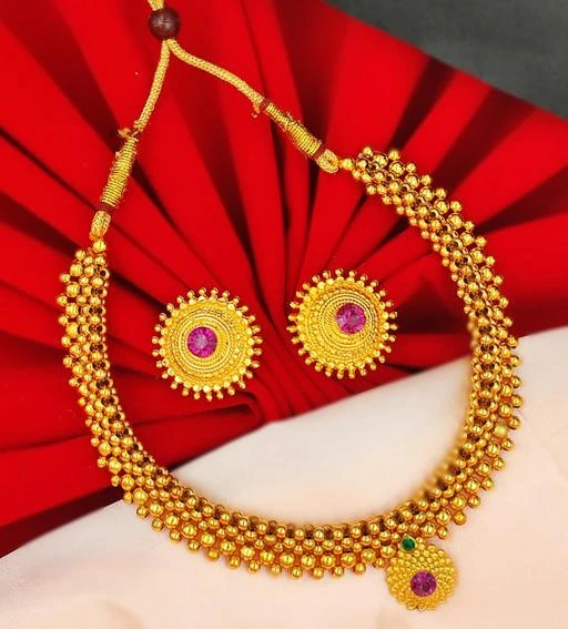 Checkout this latest Jewellery Set
Product Name: *Elite Fusion Jewellery Sets*
Base Metal: Brass
Plating: Gold Plated
Stone Type: Artificial Stones
Sizing: Adjustable
Type: As Per Image
Net Quantity (N): 1
THUSHI GOLDEN WITH EARRINGS
Country of Origin: India
Easy Returns Available In Case Of Any Issue


SKU: -X4
Supplier Name: Sachin Art patwa

Code: 402-32750886-993

Catalog Name: Elite Fusion Jewellery Sets
CatalogID_7846485
M05-C11-SC1093