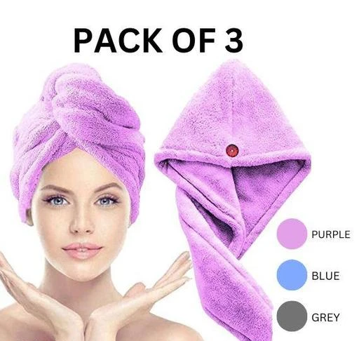  Polker Hair Towel Wrap Turban Microfiber Hair Drying Towels  Quick Dry