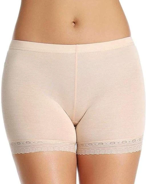 Women Cotton Blend Stretchable Under Skirt Short women skiny Shorts Tights  shorts 4 Way Stretchable Fabric