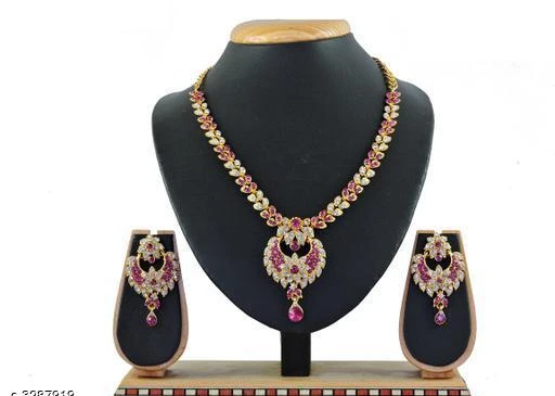 Checkout this latest Jewellery Set
Product Name: *Attractive Trendy Jewellery Set*
Base Metal: Alloy
Plating: Silver Plated
Stone Type: Artificial Stones
Sizing: Adjustable
Type: Full Bridal Set
Net Quantity (N): 1
Country of Origin: India
Easy Returns Available In Case Of Any Issue


SKU: 443Rani
Supplier Name: Vatsalya Creation

Code: 342-3287919-855

Catalog Name: Elite Stylish Attractive Alloy Women's Jewellery Sets Vol 4
CatalogID_454026
M05-C11-SC1093
