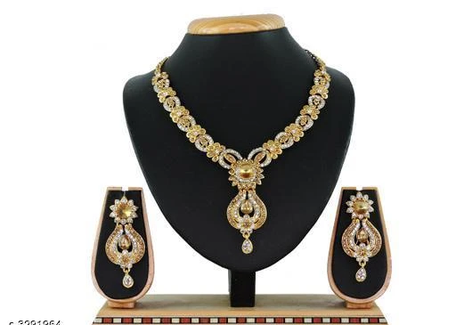 Checkout this latest Jewellery Set
Product Name: *Classy Stylish Women's Jewellery Set*
Base Metal: Alloy
Plating: Gold Plated
Stone Type: Artificial Stones
Sizing: Adjustable
Type: Necklace and Earrings
Multipack: 1
Country of Origin: India
Easy Returns Available In Case Of Any Issue


SKU: 424Lct
Supplier Name: Vatsalya Creation

Code: 572-3291964-336

Catalog Name: Diva Classy Stylish Women's Jewellery Set Vol 9
CatalogID_455031
M05-C11-SC1093