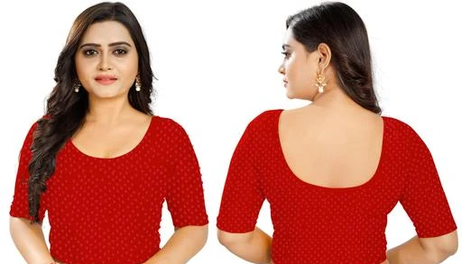 Checkout this latest Blouses
Product Name: *Trendy Women Blouses*
Fabric: Cotton Blend
Fabric: Cotton Blend
Sleeve Length: Three-Quarter Sleeves
Pattern: Embroidered
This is a Lycra Cotton Made Free Size Ready to Wear Blouse.This Blouse Collection Can Be Adjusted As Per The Suitable Size. We Have Introduced This Collection Making Suitable For Party,Festive And Wedding Occasion.You Can Match This Blouse Piece Collection With Party, And Fetive Saree Collection,Wedding Saree Collection,Bollywood Saree Collection. We have made the most versatile colors to ensure they match most of your existing sarees easily and compliment both you and the saree. Happy Wearing !!!!!!!
Sizes: 
34 (Bust Size: 34 in, Length Size: 15 in, Shoulder Size: 11 in) 
36 (Bust Size: 36 in, Length Size: 15 in, Shoulder Size: 11 in) 
38 (Bust Size: 38 in, Length Size: 16 in, Shoulder Size: 12 in) 
40 (Bust Size: 40 in, Length Size: 16 in, Shoulder Size: 12 in) 
30 (Bust Size: 30 in, Length Size: 14 in, Shoulder Size: 10 in) 
32 (Bust Size: 32 in, Length Size: 14 in, Shoulder Size: 10 in) 
Country of Origin: India
Easy Returns Available In Case Of Any Issue


SKU: BC-SBL-MATTY9-RED
Supplier Name: BRIGHT ETHNICS

Code: 772-32922971-999

Catalog Name: Comfy Women Blouses
CatalogID_7890401
M03-C06-SC1007