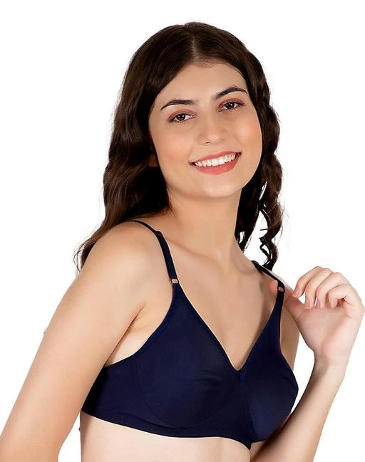 NUTEX Cotton Full Coverage Printed Non-Padded Bra For Women 