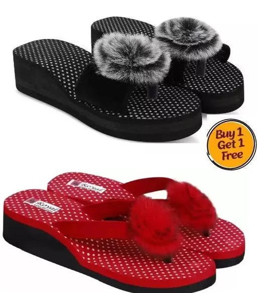 pack of 2 Comfortable Stylish Attractive Fancy Latest Heel Daily