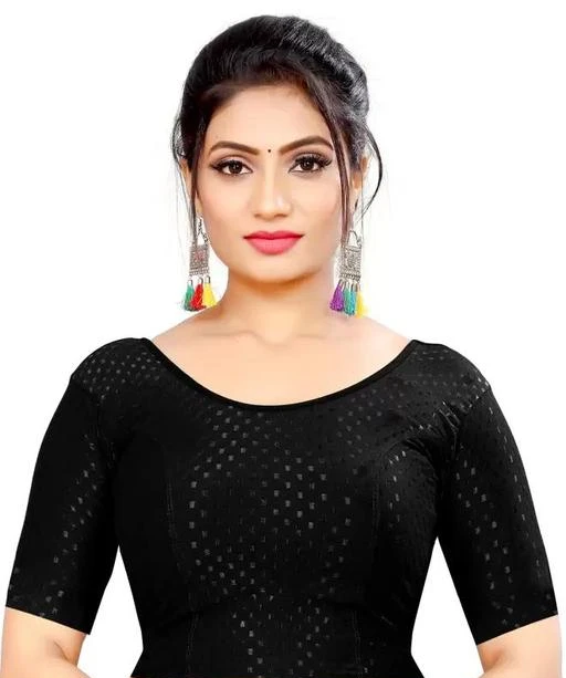 Y.C.CREATION Fabulous Georgette Chikankari Lakhnavi V Neck Back Hook  Readymade Saree Blouse for Festival Wear