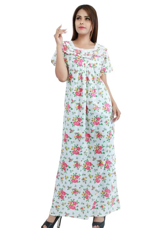 Checkout this latest Nightdress
Product Name: *Comfy Women's Cotton Printed Nightdress*
Fabric: Cotton
Sleeves: Short Sleeves Are Included 
Size: Up To 36 in To 42 in (Free Size)
Length: Up To 48 in
 
Type: Stitched
Description: It Has 1 Piece Of Women's Nightdress
Work: Printed
Country of Origin: India
Easy Returns Available In Case Of Any Issue


SKU: LENCN03
Supplier Name: LDHSATI

Code: 573-3339199-807

Catalog Name: Trendy Women's Cotton Printed Nightdress Vol 1
CatalogID_462318
M04-C10-SC1044