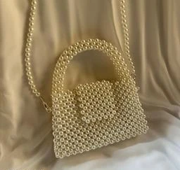  Decorwold Luxury White Pearl Purses Shoulder Bag For Women Pearl  Bag