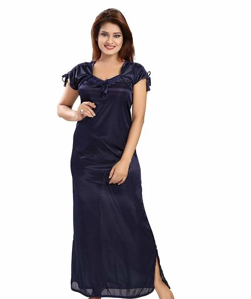 Checkout this latest Nightdress
Product Name: *Comfy Women's Satin Solid Nightdress*
Fabric: Satin
Sleeves: Short Sleeves Are Included
Size: Up To 32 in To 38 in (Free Size)
Length: Up To 55 in
Type: Stitched
Description: It Has 1 Piece Of Women's Nightdress
Pattern: Solid
Easy Returns Available In Case Of Any Issue


Catalog Rating: ★4.2 (82)

Catalog Name: Trendy Women's Satin Solid Nightdress Vol 1
CatalogID_464473
C76-SC1044
Code: 433-3352979-7401