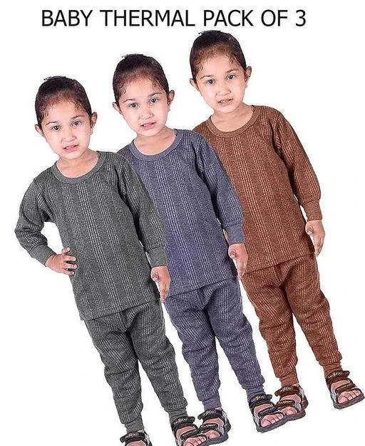  Online Traders Round Neck Baby Thermal Suit Top Pajama Set For  Baby