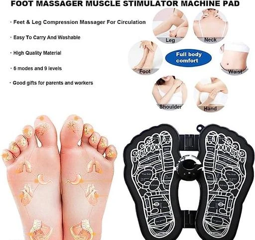 Foot Massager EMS Body Massager Pain Relief Wireless Electrical Muscle  Stimulation Massager