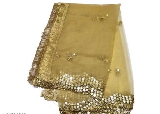Checkout this latest Dupattas
Product Name: *Attractive Beautiful Embroidered Fashionable Plastic Mirror with Versatile Cut work Border Heavy Gorgeous Net Dupatta for Women’s  & Girl’s ( Beige )*
Fabric: Net
Pattern: Embellished
Net Quantity (N): 1
Sizes:Free Size (Length Size: 2.25 m) 
We Brings to this Top Trending & High Selling  Attractive Beautiful Embroidered Fashionable Plastic Mirror with Versatile Cut work Border Heavy Gorgeous Net Dupatta for Women’s  & Girl’s . This Exclusive Dupatta can be paired with your favorite Dress in Party, Wedding, Casual, Daily all days are suitable on you. This Dupatta is made using fine quality fabric that is soft on the skin and comfortable when worn. NOW CHECK OUT THIS TRENDING DUPATTA & BUY NOW!!!!!!!!!!.
Country of Origin: India
Easy Returns Available In Case Of Any Issue


SKU: NET-26-BEIGE
Supplier Name: jagdamba enterprises

Code: 232-34739305-996

Catalog Name: Versatile Fancy Women Dupattas
CatalogID_8334098
M03-C06-SC1006