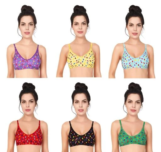 Checkout this latest Bra
Product Name: *Comfy Women's Cotton Women's Bra (Pack Of 6)*
Fabric: Cotton
Print or Pattern Type: Quirky
Type: Everyday Bra
Seam Style: Seamed
Net Quantity (N): 6
Sizes:
28A, 30A, 28B, 30B, 32B, 34B, 36B, 38B, 40B, S, M
Country of Origin: India
Easy Returns Available In Case Of Any Issue


SKU: NEW-BRA-6CM-TANVI-1
Supplier Name: Taj Enterprises

Code: 673-3491322-318

Catalog Name: Trendy Women's Cotton Women's Bra Combo Vol 2
CatalogID_486313
M04-C09-SC1041
.