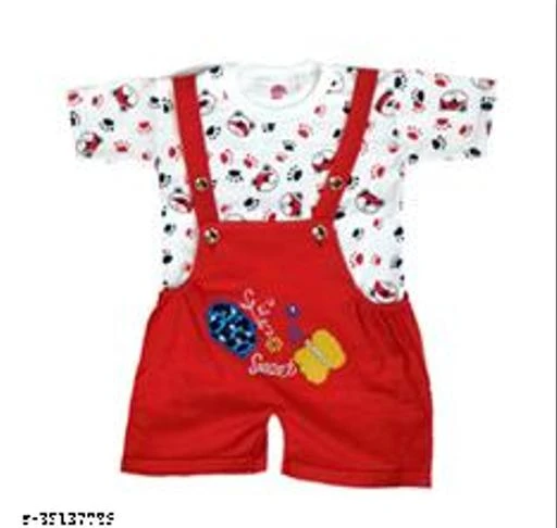 Checkout this latest Dungarees
Product Name: *Elegant Boys Dungarees*
Fabric: Cotton
Net Quantity (N): 1
Rukmini Dungaree with Printed T-shirt Dress Set is made of Pure Cotton and comes in different attractive colors. It is Skin-friendly for Babies and developed with Soft, Superior Quality and High Durability Fabric for Extra Style & Comfort of Babies.
Sizes: 
6-12 Months (Chest Size: 10 in, Waist Size: 11 in, Hip Size: 11 in, Length Size: 20 in, Shoulder Size: 4 in) 
12-18 Months (Chest Size: 11 in, Waist Size: 12 in, Hip Size: 12 in, Length Size: 22 in, Shoulder Size: 5 in) 
18-24 Months (Chest Size: 12 in, Waist Size: 13 in, Hip Size: 13 in, Length Size: 24 in, Shoulder Size: 6 in) 
Country of Origin: India
Easy Returns Available In Case Of Any Issue


SKU: RKCGDR01
Supplier Name: Rukmini Energy Pvt. Ltd.

Code: 642-35137086-007

Catalog Name: Elegant Boys Dungarees
CatalogID_8426359
M10-C32-SC2170