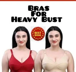 Plus Size for Heavy Bust Supportive Wide Straps D Cup Full