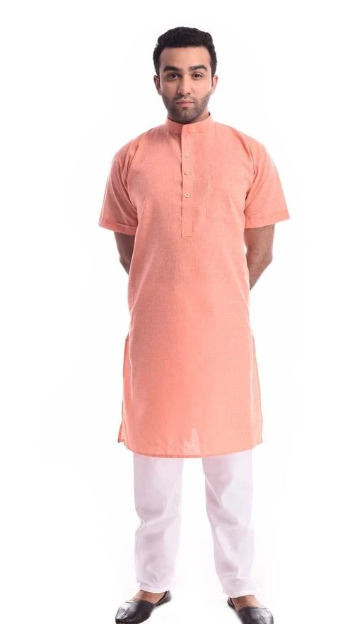 Checkout this latest Kurta Sets
Product Name: *Ethnic Cotton Men's Kurta Set*
Fabric: Kurta - Cotton, Pyjama - Cotton
Sleeves: Sleeves Are Included
Size: Kurta - 38 in, 40 in, 42 in, 44 in  ( Refer Size Chart), Pyjama - 30 in, 32 in, 34 in, 36 in
Length: Kurta - Refer Size Chart, Pyjama - Up To 39 in
Type: Stitched
Description: It Has 1 Piece Of Men's Kurta & 1 Piece Of Pyjama
Pattern: Solid
Easy Returns Available In Case Of Any Issue



Catalog Name: Trendy Ethnic Cotton Men's Kurta Sets Vol 11
CatalogID_489444
C66-SC1201
Code: 375-3515828-