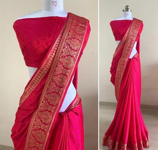 Checkout this latest Sarees
Product Name: *Trendy Fashionable Sarees*
Saree Fabric: Banarasi Silk
Blouse: Separate Blouse Piece
Blouse Fabric: Sana Silk
Pattern: Solid
Blouse Pattern: Same as Saree
Net Quantity (N): Single
Sizes: 
Free Size (Saree Length Size: 5.5 m, Blouse Length Size: 0.8 m) 
Country of Origin: India
Easy Returns Available In Case Of Any Issue


SKU: A-DPINK
Supplier Name: FAB INDIA TEXTILE

Code: 777-35313952-0002

Catalog Name: Trendy Fashionable Sarees
CatalogID_8468974
M03-C02-SC1004