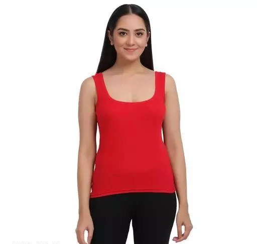 Women Cami Tank Top Vest Camisole Slim Fit Basic Solid Camisole With Bras
