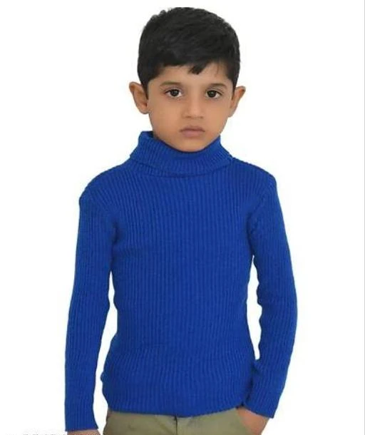 High neck sweater top for baby boy