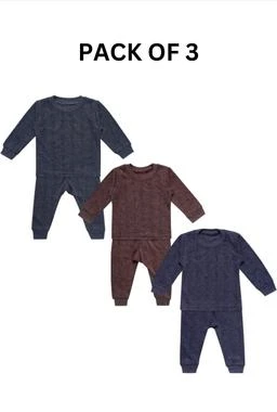 Supertive Baby Girl/ Boy Kids Thermal Inner Suit Set, Innerwear
