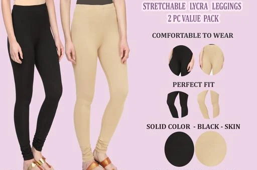 Checkout this latest Leggings
Product Name: *Jiya Stylish Women's Solid Leggings Combo*
Fabric: Stretchable Lycra 
Size: XL - 34 in  XXL - 36 in 
Length: Up To 40 in
Type: Stitched
Description: It Has 2 Pieces Of Women's Leggings
Pattern: Solid 
Country of Origin: India
Easy Returns Available In Case Of Any Issue


Catalog Rating: ★4.2 (133)

Catalog Name: Jiya Stylish Women's Solid Leggings Combo Vol 5 Combo of 2
CatalogID_494650
C79-SC1035
Code: 104-3549770-789