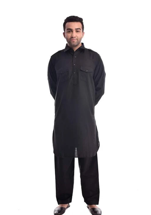 Checkout this latest Kurta Sets
Product Name: * Fancy Designer Men's Kurta Set*
Fabric: Kurta - Cotton , Pajama - Cotton 
Sleeves: Sleeves Are Included
Size: Kurta - 38 in , 40 in , 42 in, 44 in (Refer Size Chart),  Pajama - 30 in , 32 in , 34 in , 36 in 
Length - Kurta - (Refer Size Chart), Pajama - Up To 40 in
Type: Stitched
Description: It Has 1 Piece Of Men's Kurta & 1 Piece Of Pajama
Color : Black
Pattern: Solid
Easy Returns Available In Case Of Any Issue



Catalog Name: Trendy Fancy Designer Men's Kurta Sets Vol 14
CatalogID_497036
C66-SC1201
Code: 8611-3565200-