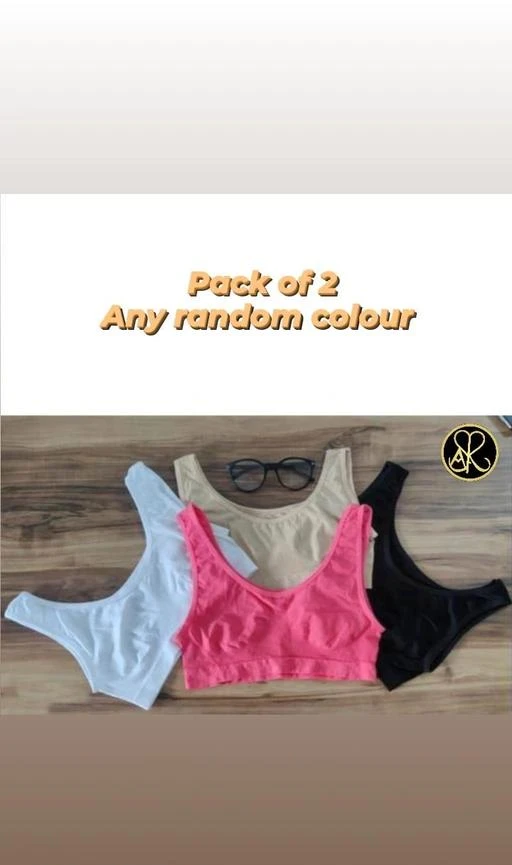 Pack of 3 Multicolor stylish premium quality original Sport bra