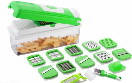 Checkout this latest Manual Choppers & Chippers_1000-1500
Product Name: *Vegetable  Slicer Dicer Grater*
Materials :Stainless steel & Plastic
Description : It has 14 in 1 Pieces Of Vegetable Slicer Dicer
Country of Origin: India
Easy Returns Available In Case Of Any Issue


SKU: 14_in_1_green
Supplier Name: Darkpyro

Code: 864-365637-669

Catalog Name: All About Kitchen Utilities Vol 18
CatalogID_39148
M08-C23-SC1656