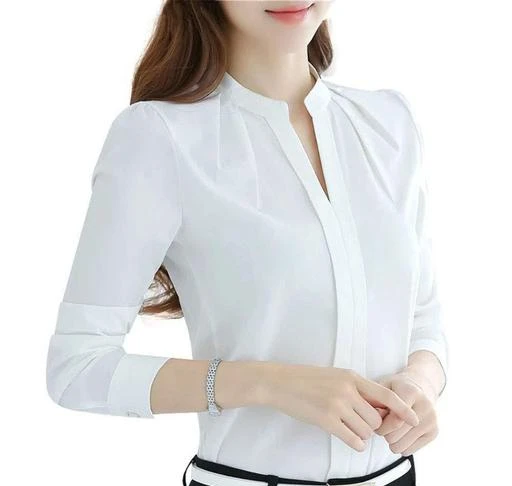 Checkout this latest Shirts
Product Name: *Fancy Sensational Women Shirts*
Fabric: Poly Crepe
Sleeve Length: Long Sleeves
Pattern: Solid
Net Quantity (N): 1
Sizes:
S (Bust Size: 36 in, Length Size: 24 in, Waist Size: 32 in, Hip Size: 36 in, Shoulder Size: 14 in) 
M (Bust Size: 38 in, Length Size: 25 in, Waist Size: 34 in, Hip Size: 38 in, Shoulder Size: 15 in) 
L (Bust Size: 40 in, Length Size: 26 in, Waist Size: 36 in, Hip Size: 40 in, Shoulder Size: 16 in) 
XL (Bust Size: 42 in, Length Size: 26 in, Waist Size: 38 in, Hip Size: 42 in, Shoulder Size: 17 in) 
TISHANI clothing is stop shopping destination that aims to meet the fashion needs of working women. We at TISHANI are dedicated at maintaining values of Indian tradition by making women outstanding in their looks. Our ultimate goal is to satisfy customers by delivering latest fashion trends both for Indian and Western Wear.  We are dedicated for providing unique, captivating and dazzling collection of fabulous clothes. We have our own well trained dedicated staff that provides excellent quality products. Combine this Top with Short Skirt/Jeans/Jeggings/Leggings for a rich & bold experience.  Size chart:- S(36), M(38), L(40), XL(42).  It is also important to note that we thrive to bring you the best, but, there may be a little difference in terms of fabric, colour & sizes.  Wash Care: Machine Wash  100% MADE IN INDIA WITH BEST QUALITY
Country of Origin: India
Easy Returns Available In Case Of Any Issue


SKU: TS-NRM--WHT
Supplier Name: TS LifeStyle

Code: 145-36748457-099

Catalog Name: Trendy Sensational Women Shirts
CatalogID_8807910
M04-C07-SC1022