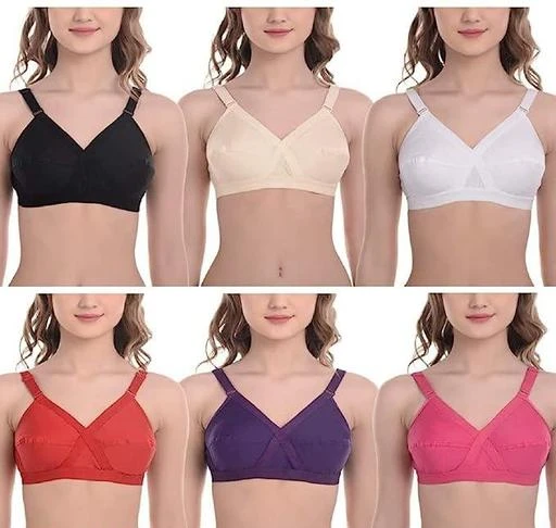 Buy Special Big Size Non Padded Full Coverage C Cup Bra (Pack of