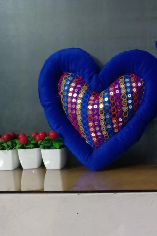 Beautiful Velvet Heart Shaped Cushions 