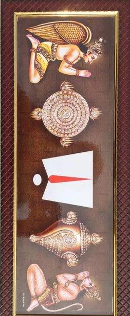 Chakra Namam Shanku Greeting Card by Saneesha Lingala