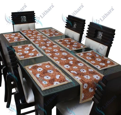 Attractive Printed Polyester Dining, Dining Table Mats And Runners
