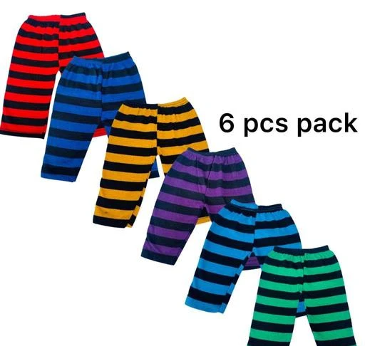 SMILEY APPU Lower Bottom Pajamas for Kids Boys and Girls Combo Pack, Baby  Track Pants/oggers Loose Fit (Multicolor) - Set of 6